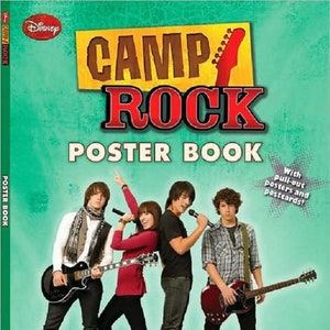 Libro de pósteres de CAMP ROCK de Disney, estuche nuevo en perfecto estado, incluye pósteres y postales extraíbles, ¡el regalo perfecto!