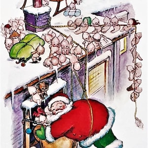 Vintage Kewpie Pudgie eine MERRY CHRISTMAS POSTCARD Tadelloser Zustand! Selten ! Shackman Company Wir versenden weltweit!