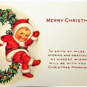 Nimble NICK Frohe Weihnachten POSTKARTE 1917 Illustration Neuwertig Zustand Selten! B. der Firma Shackman