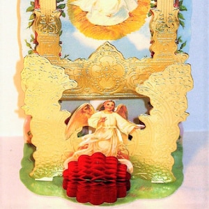 3D WEIHNACHTSKARTE Krippenszene Karte Dekoration Ständer zum Ausstellen Neuwertig Selten B. der Firma Shackman