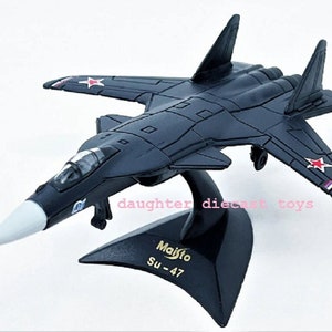 Russian SU-47 SUPERSONIC ATTACK Jet - Adult Collector Diecast Metal Airplane-Pristine Condition-Perfect Gift for Aviation History Buffs!