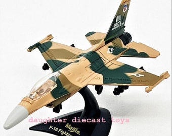 NELLES A.F.B. F-16 Fighting FALCON Jet Airplane-Adult Collector Diecast Metal-w/Stand-Pristine Condition-Maisto Perfect Gift for Collectors!