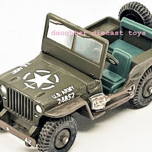1941-1945 ARMY JEEP 4x4 with Display Base & History Card! Intricate Diecast Metal Truck-Pristine Condition-Corgi-Perfect Gift for Veterans
