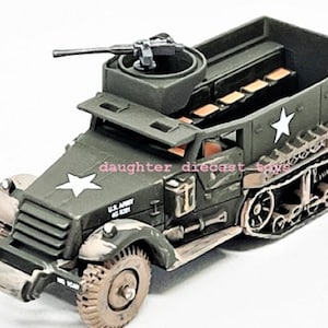 Vintage VIETNAM HALF TRACK with Showcase & History Card! Intricate Diecast Metal Truck-Pristine Condition-Corgi-Perfect Gift for Veterans!