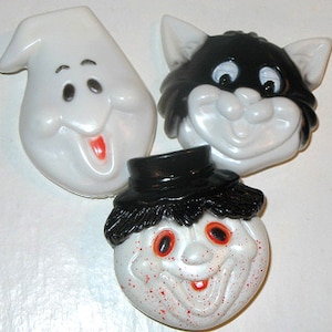 Vintage HALLOWEEN CLICKER TOYS (Lot of 3) Party Favors - Noise Makers - Clackers Mint Condition! B. Shackman