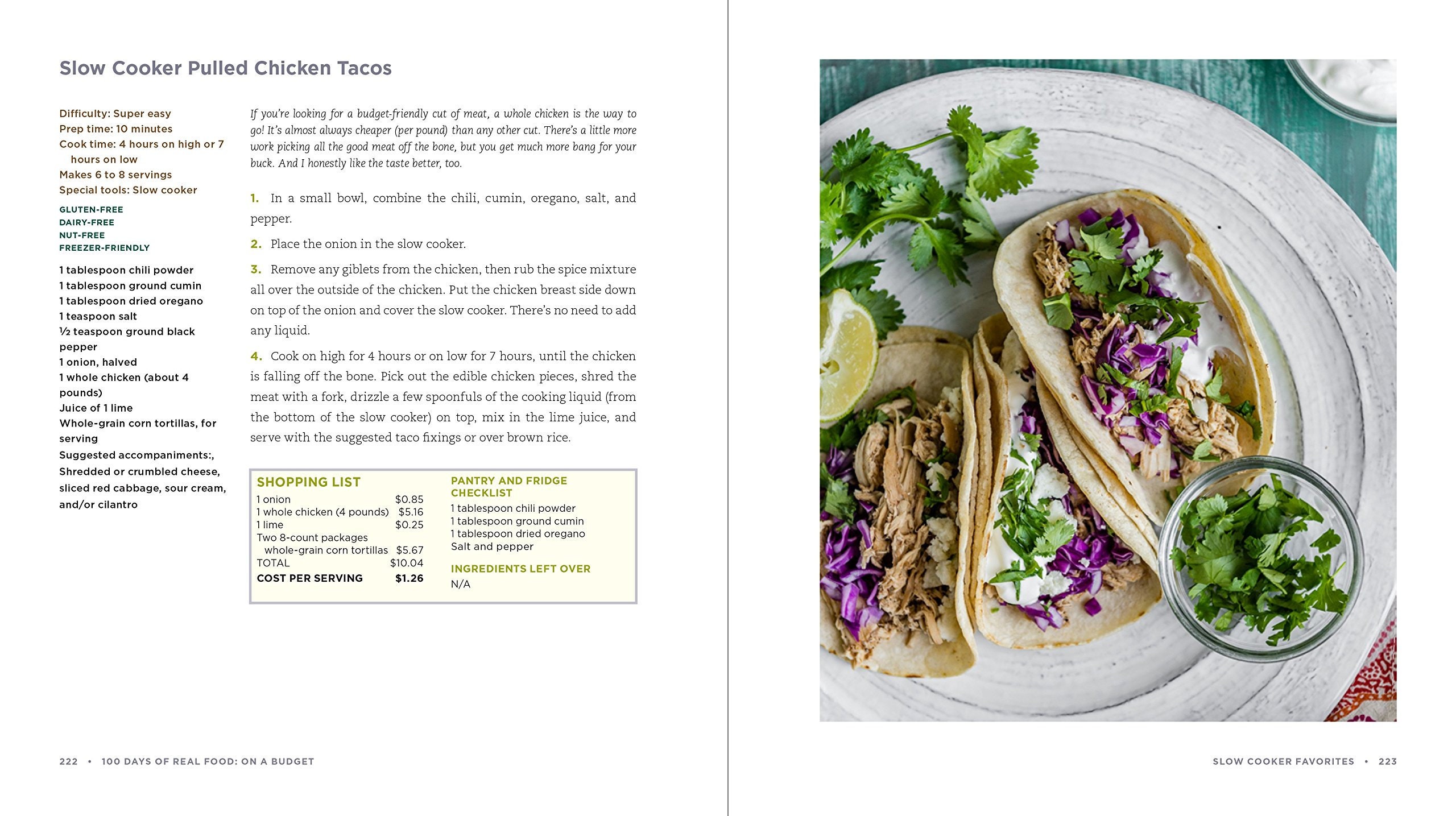 100 DAYS of REAL FOOD on a Budget by Lisa Leake Pristine Etsy