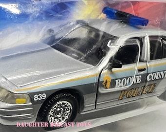 BOONE COUNTY Police Car - Ford Crown Victoria -Mint Condition/Factory Sealed! Road Champs-Perfect Gift for Your Officer!