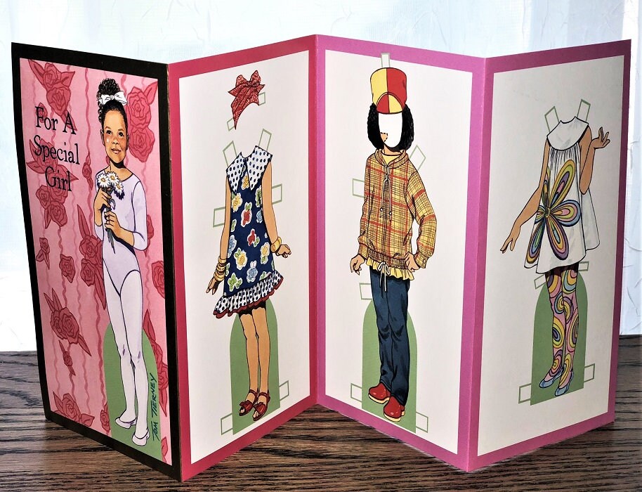 PAPER DOLL Greeting Card for A Special Girl Mint | Etsy