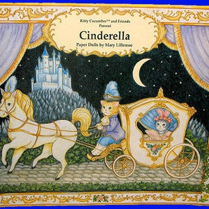 KITTY Cucumber Cinderella Paper DOLL Book PRISTINE Condition Vintage Shackman Company
