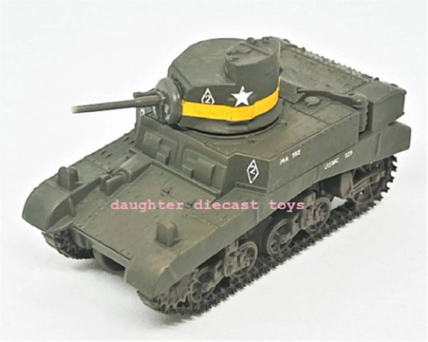 Vintage STUART M3 TANK Intricate Diecast Metal Replica-pristine