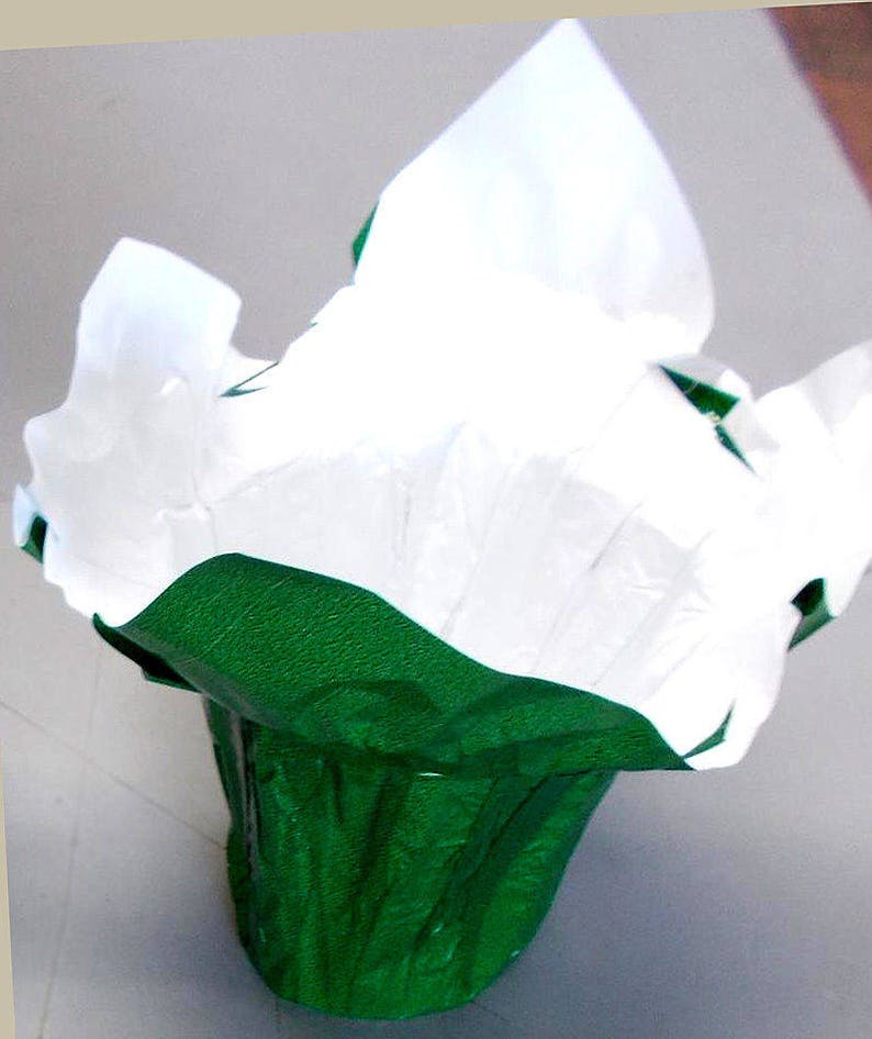 25 Flower Pot Wrappers KWIK COVERS Emerald GREEN 4.5 Etsy