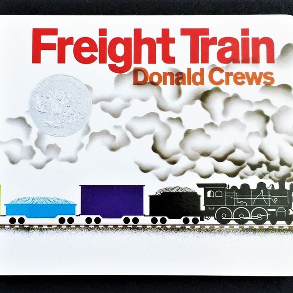 FREIGHT TRAIN Board BOOK for Pre K thru 3rd Grade Mint / New Condition Case-Fresh Sanitary!