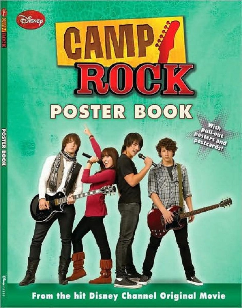 Disney CAMP ROCK POSTER Book Mint Condition Case Fresh Etsy