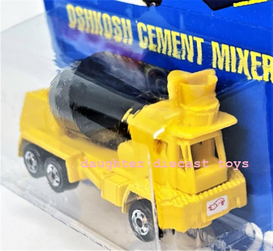 Vintage 1991 Hot Wheels CEMENT TRUCK Blue Card Collector 269 Etsy
