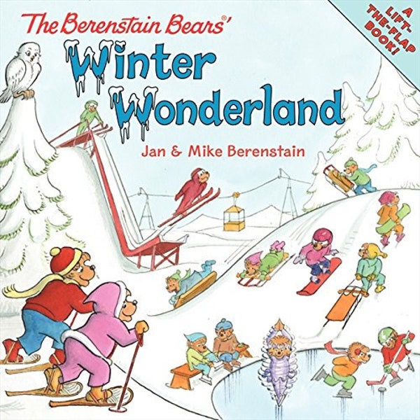 The Berenstain Bears WINTER WONDERLAND - A Lift-The-Flap Book! Pristine Condition Paperback Book, Wonderful Interactive Children's Gift!