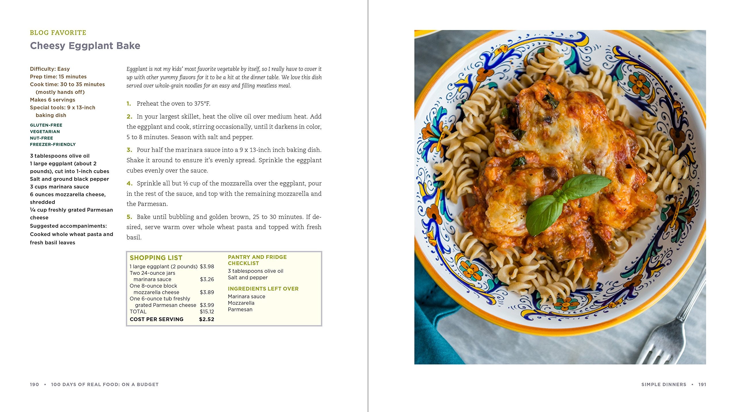 100 DAYS of REAL FOOD on a Budget by Lisa Leake Pristine Etsy