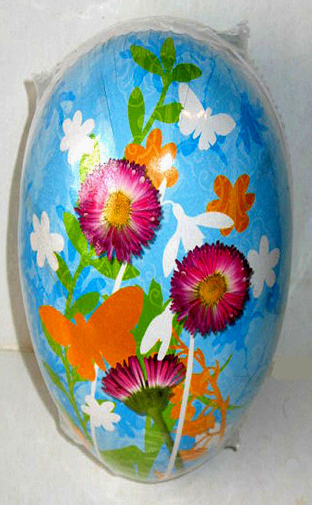 Vintage Paper Mache Easter Egg LARGE 6x4 SPRING Etsy