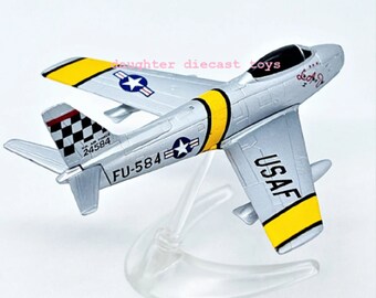 F-86 SABRE Fighter-diecast Metal Airplane With Stand-mint