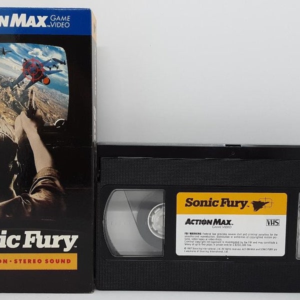 SONIC FURY - Very Rare Action Max VHS for the Action Max Video Game System! Wonderful Gift For Video Game Collectors!