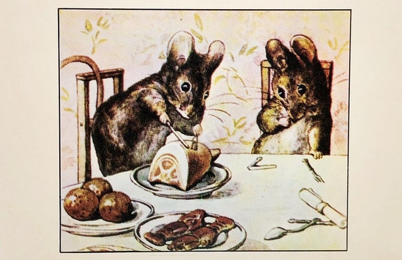 Beatrix Potter Postcard Tale of TWO BAD MICE 1902 - Etsy Denmark