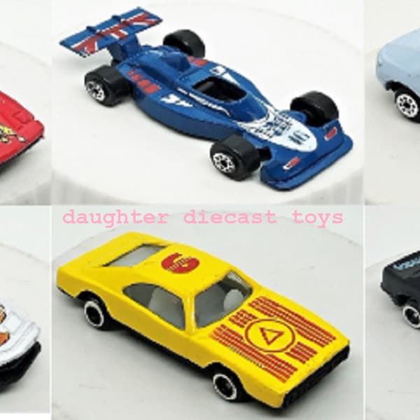 70's Vintage 1/64 Scale UNLICENSED Diecast Metal MUSCLE CARS -Obscure Brands-Choose from 6 Models! Perfect gift for vintage toy collectors!