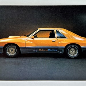 Vintage 1981 McLaren M81 MUSTANG Ford Motorsport POSTCARD Rare! Authenic Original-MINT Condition - Perfect Gift for Mustang Fans!