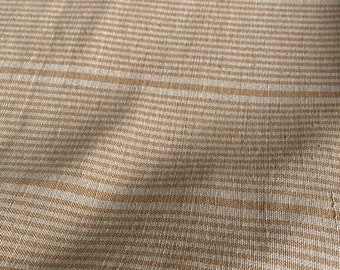 The Chiangmai native cotton fabric sell by the yards cotton soft sweet Green and stripe soft cotton and slight pattern cotton woven