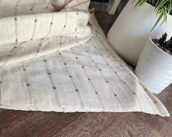 Chiang Mai native cotton fabric, natural cotton ,thick and  soft cotton and slight pattern ,The Chiangmai cotton textile,sell by the yards#2
