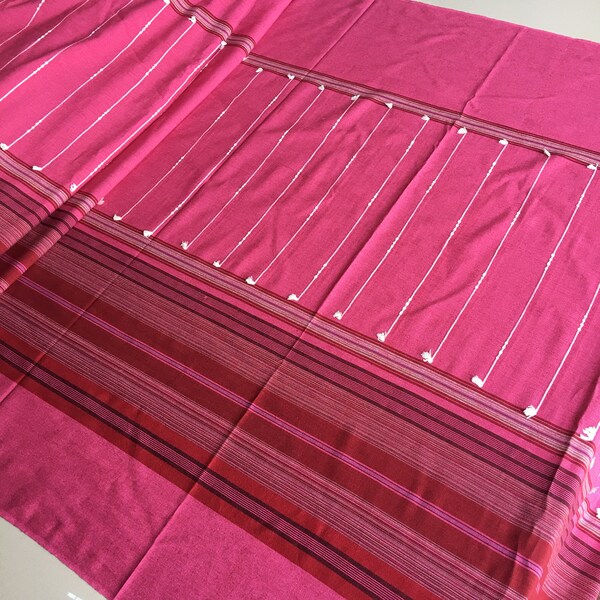 Clearance 11.95 USD per yard,  Chiangmai native cotton fabric, cotton woven and pretty detial   ,soft cotton and  slight pattern ,