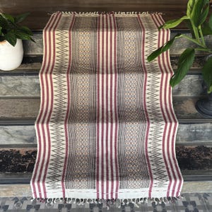 The Naga tribal fabric, Naga blanket ,Ethnic Naga hand loomed woven cotton throw stripe boho cotton textile ,Ethnic Naga textile,