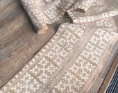 Handwoven Hmong Natural Hemp fabric , beautiful Hemp and batik ,natural dyed ,Handwoven ,sell by the yards