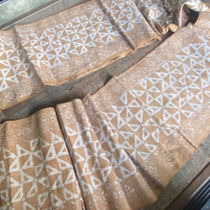 Handwoven Hmong Natural Hemp  fabric , beautiful Hemp and batik ,natural dyed ,Handwoven ,sell by the yards