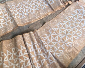 Handwoven Hmong Natural Hemp  fabric , beautiful Hemp and batik ,natural dyed ,Handwoven ,sell by the yards
