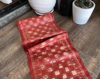 Handwoven Hmong Natural Hemp  fabric , beautiful Hemp and batik ,natural dyed ,Handwoven ,sell by the yards