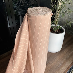 The Chomtong handwoven native cotton fabric,Sweet Lace shade  natural  and white cotton,Hand woven cotton,from Chiangmai , sell by the yards