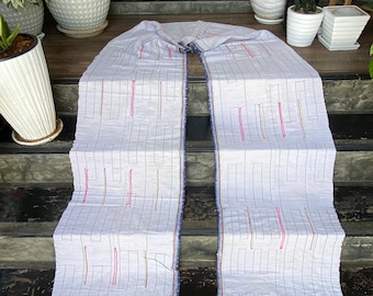 2.10 metres  Hmong fabric,Vintage hemp Handwoven Hmong hemp fabric, vintage  hill tribe fabrics with embroidery ,etc,your DIY#914