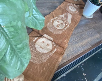 Handwoven Hmong Natural Hemp  fabric , beautiful Hemp and batik ,natural dyed ,Handwoven ,sell by the yards #44