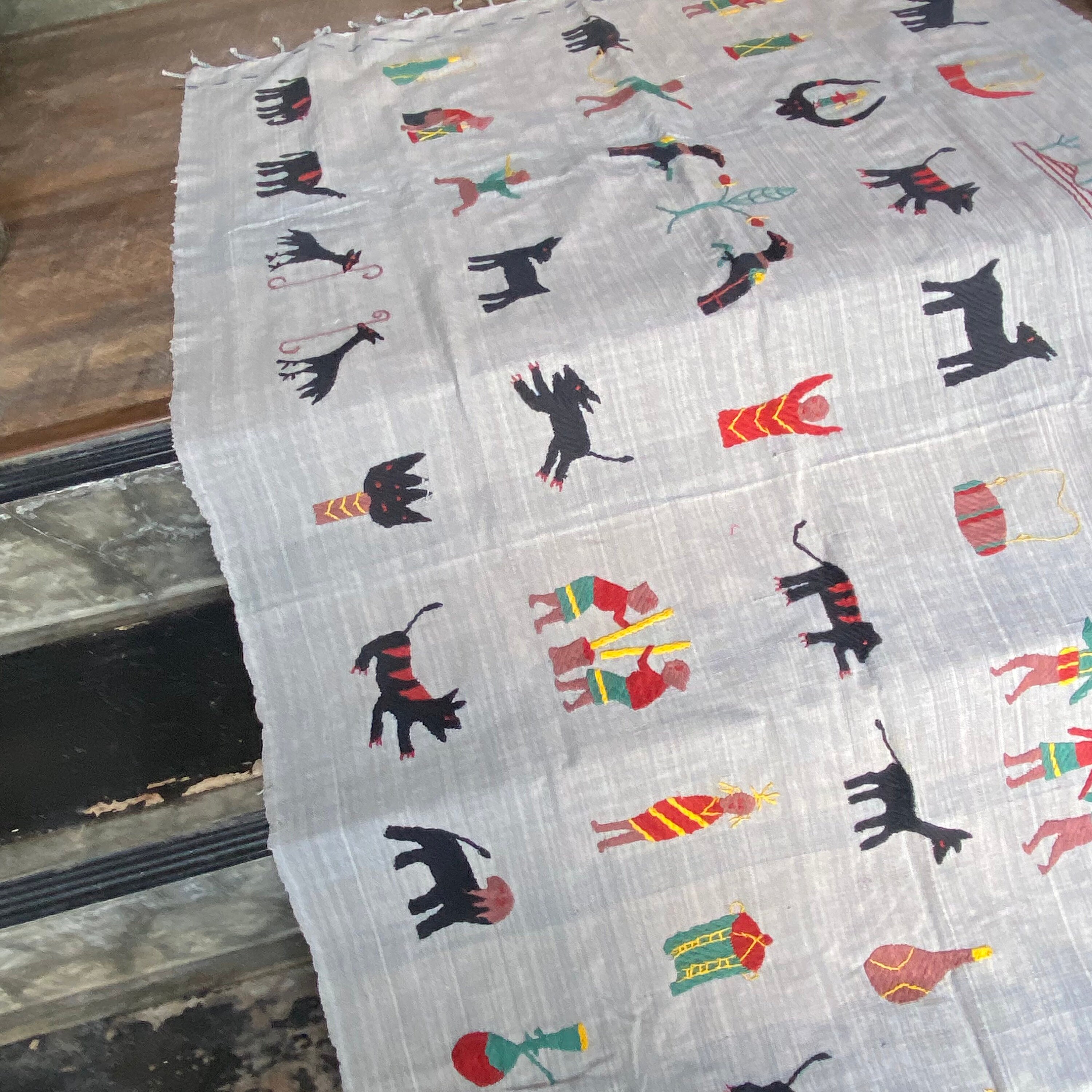 The Naga Tribal Fabric Naga Blanket embroidery Ethnic Naga Etsy