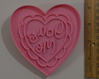 Enesco PRECIOUS MOMENTS HEART 'You & Me' Cookie Cutter | 1994 3 7/8" x 3 7/8"