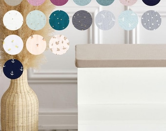 KraftKids Sitzauflage Musselin und Farben wählbar für Ikea KALLAX 2er, 3er oder 4er Regal