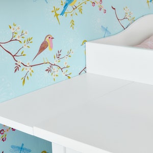 KraftKids Wickelaufsatz weiß passend für 160 cm breite HEMNES Kommode Blende zdjęcie 2