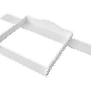 Accessorio per fasciatoio KraftKids bianco adatto per cassettiera HEMNES larga 160 cm immagine 3