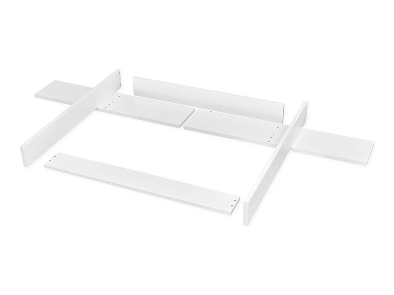 Support à langer blanc adapté à la commode Hemnes large 160 cm avec panneau image 9