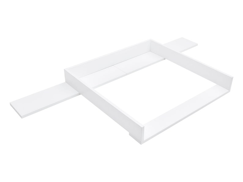 Accesorio cambiador blanco adecuado para cómoda Hemnes ancha de 160 cm con panel imagen 5