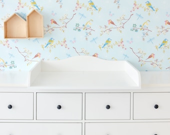 Accesorio cambiador KraftKids blanco adecuado para cómoda HEMNES de 160 cm de ancho