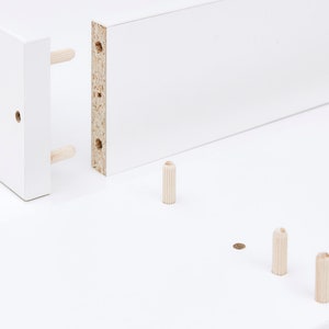 Changing attachment white suitable for wide Hemnes chest of drawers 160 cm with panel image 6