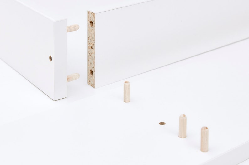 Changing attachment white suitable for wide Hemnes chest of drawers 160 cm with panel image 6