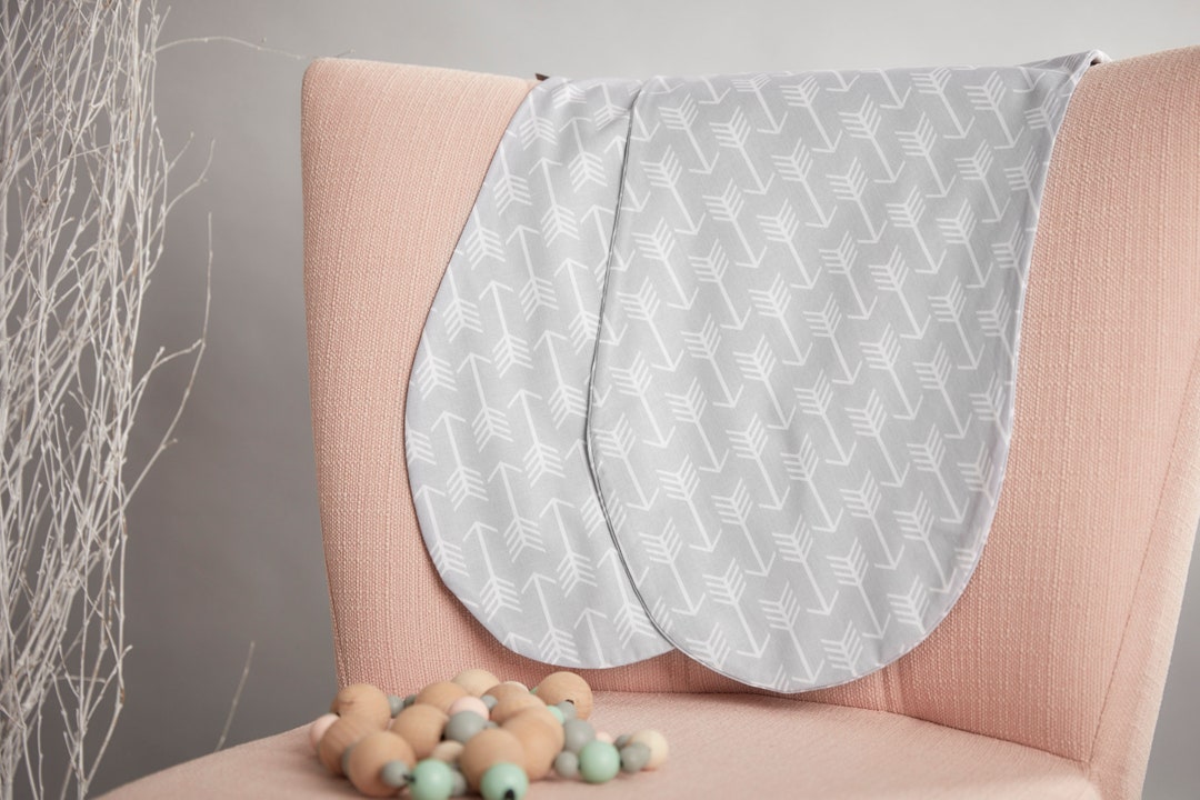 Kraftkids Nursing Pillow Case Arrow White Arrows on Grey Etsy