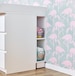 KraftKids storage space shelf for changing table white suitable for MALM chest of drawers 