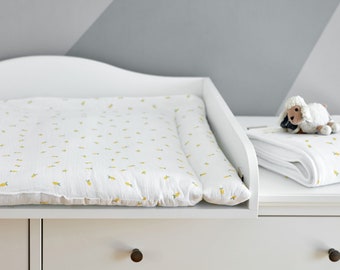 KraftKids matelas à langer mousseline jaune citrons